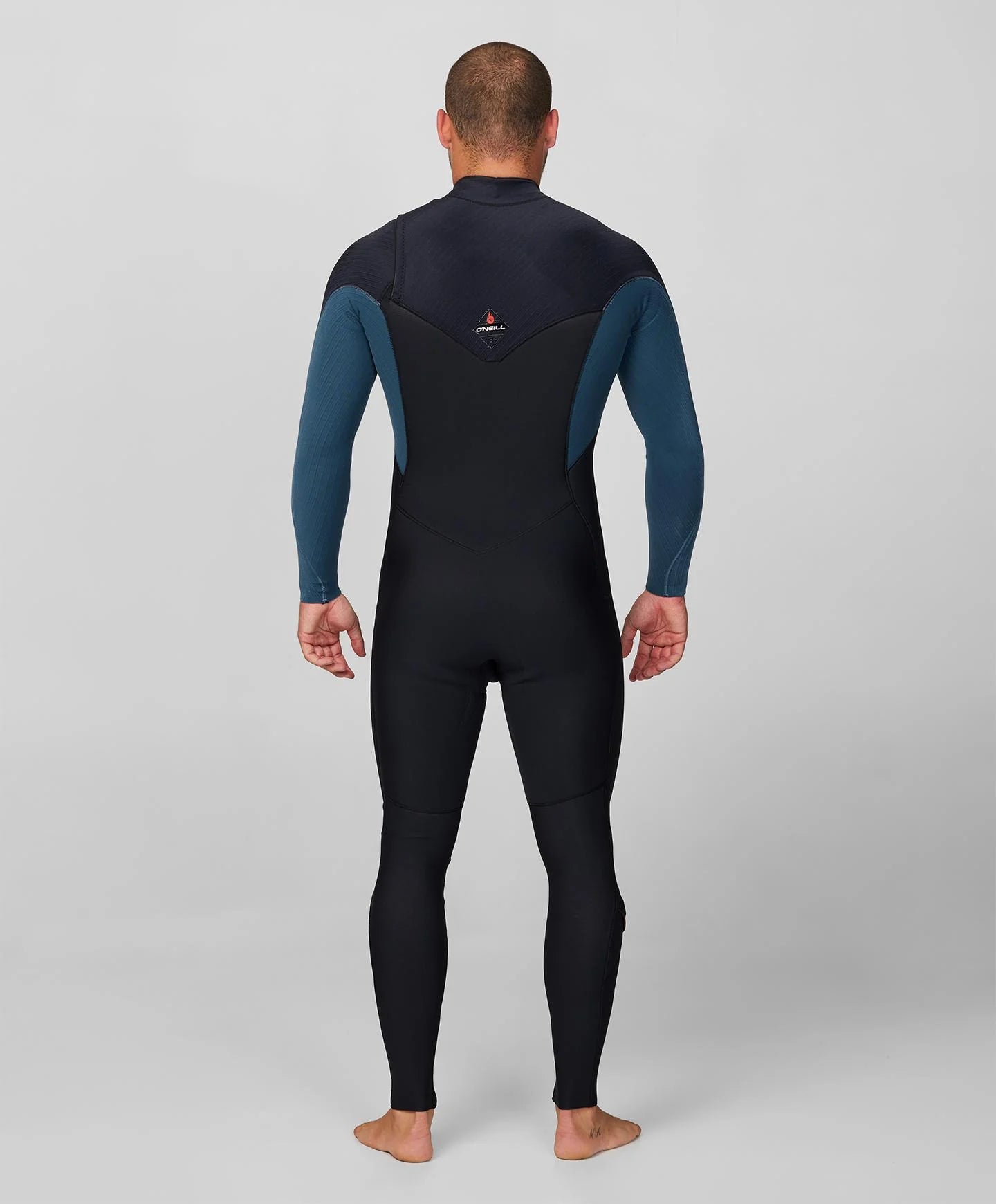 HyperFire 4/3mm Steamer Chest Zip Wetsuit - Cadet/Black