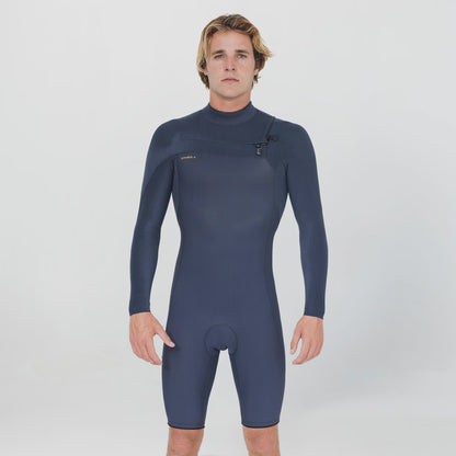 O'neill HyperFreak 2mm Long Sleeve Chest Zip Springsuit Wetsuit - Gunmetal