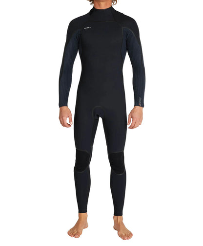 Men's HyperFire 3/2mm Steamer Back Zip Wetsuit - Black