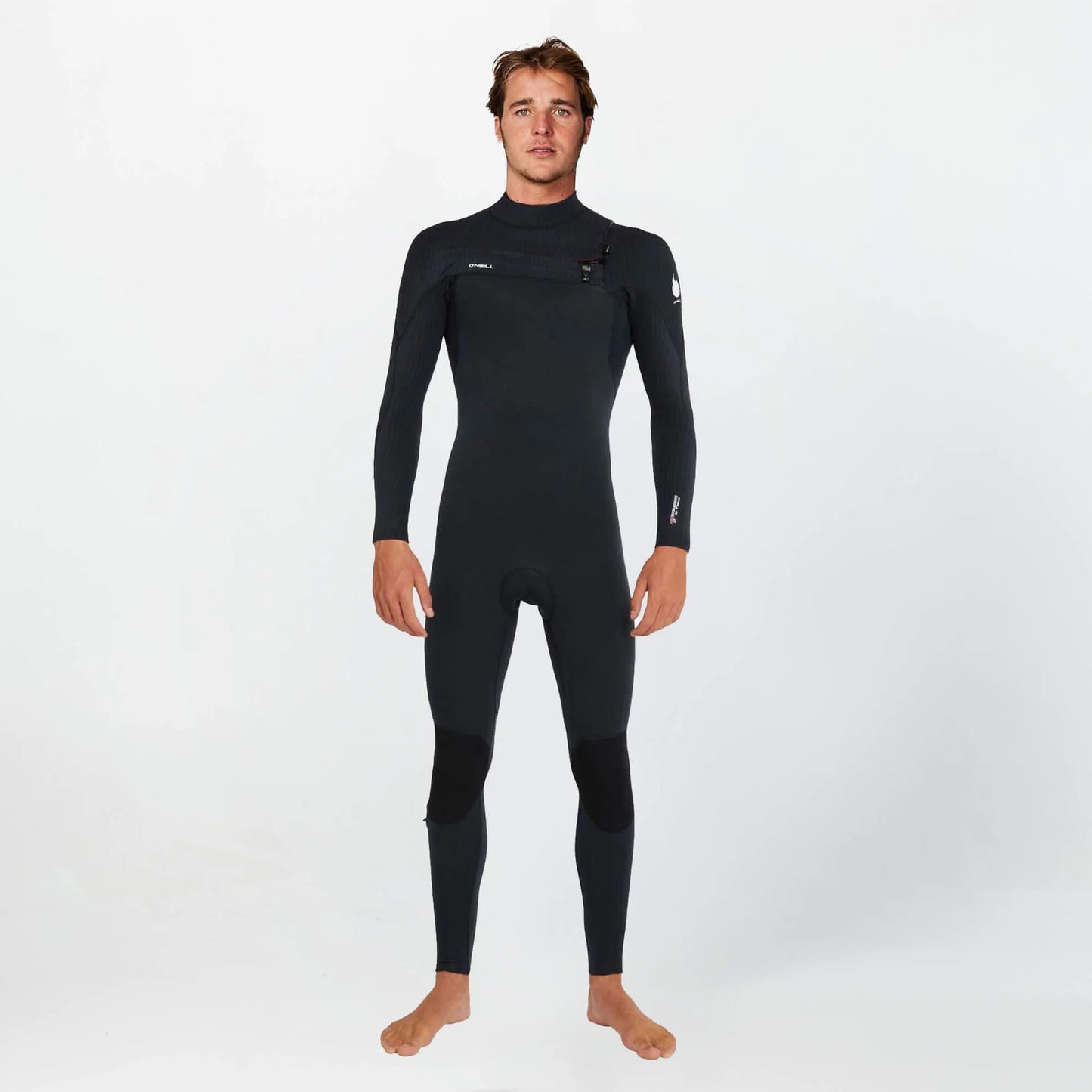 O'neill Men's HyperFire 4/3mm Steamer Chest Zip Wetsuit - Black