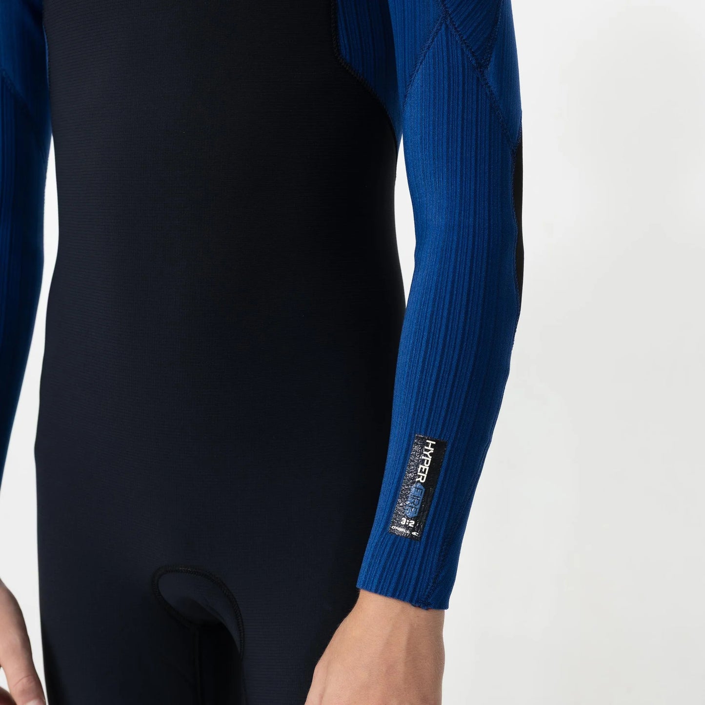 O'neill Boy's HyperFire 3/2mm Steamer Chest Zip Wetsuit - Black/Blue