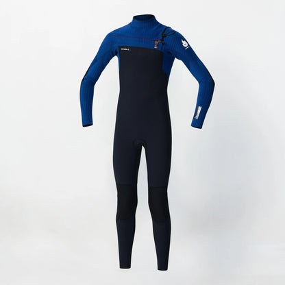 O'neill Boy's HyperFire 3/2mm Steamer Chest Zip Wetsuit - Black/Blue