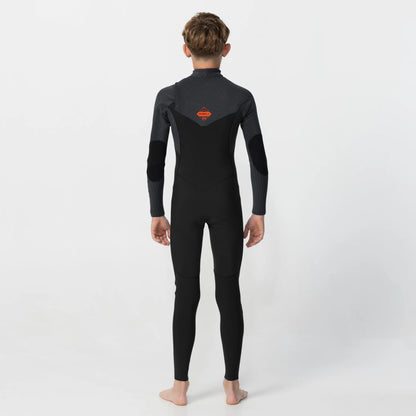 O'neill Kid's HyperFire 4/3mm Steamer Chest Zip Wetsuit - Black