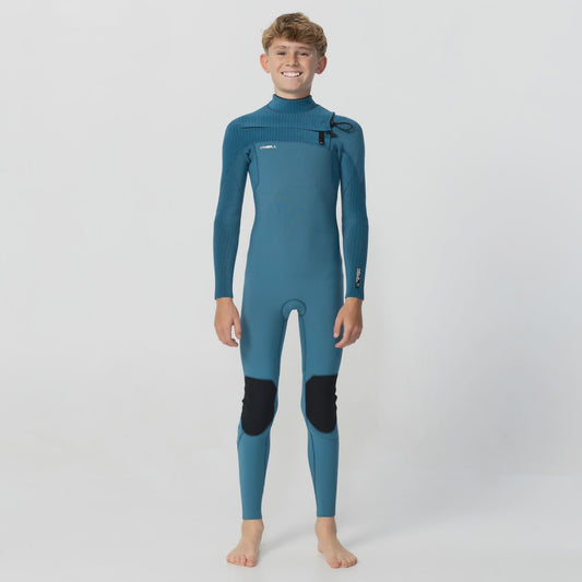 O'neill Kid's HyperFreak 3/2+ Steamer Chest Zip - Blue Haze