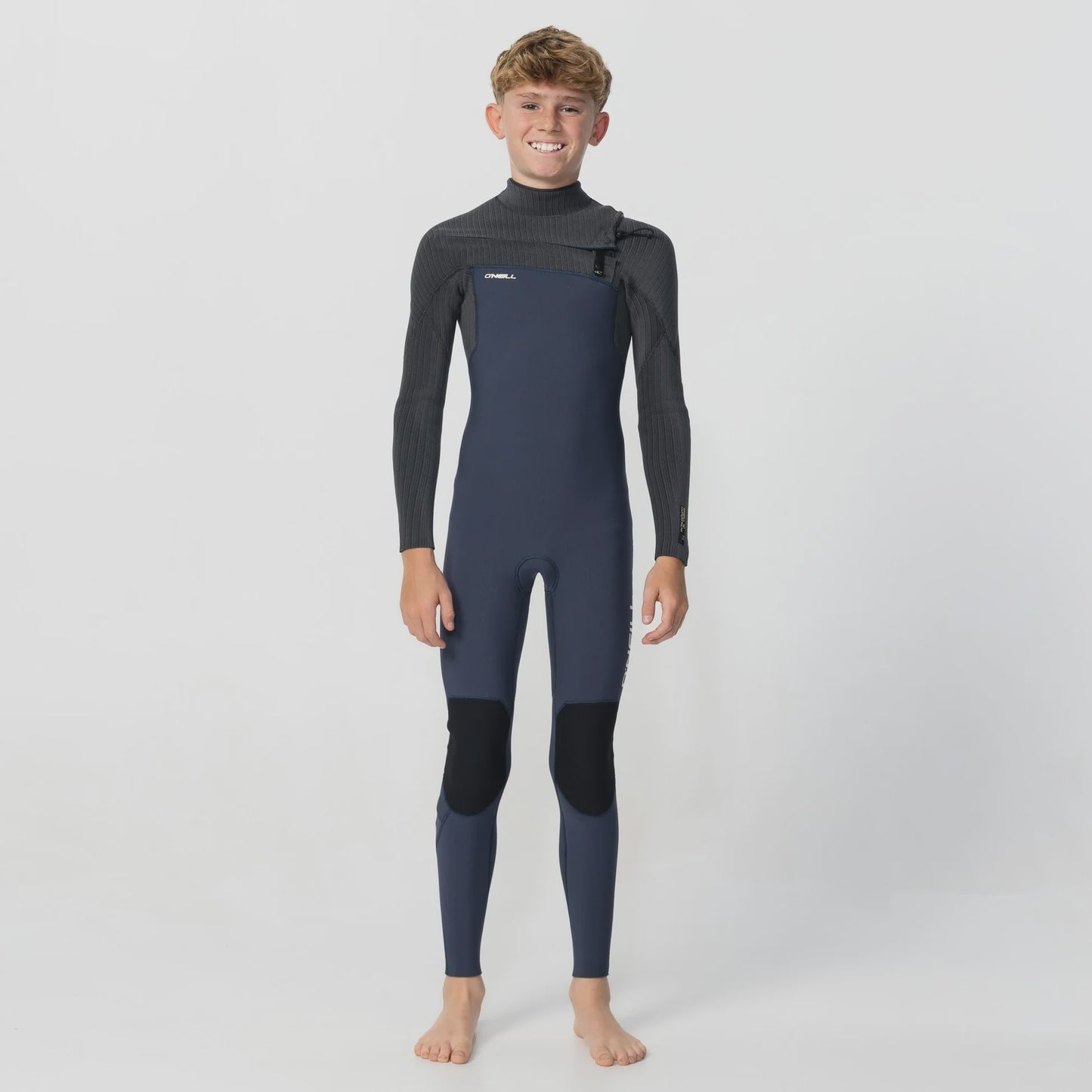 O'neill Kid's HyperFreak 3/2+ Steamer Chest Zip - Slate
