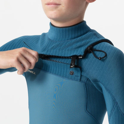 O'neill Kid's HyperFreak 4/3+ Steamer Chest Zip - Blue Haze
