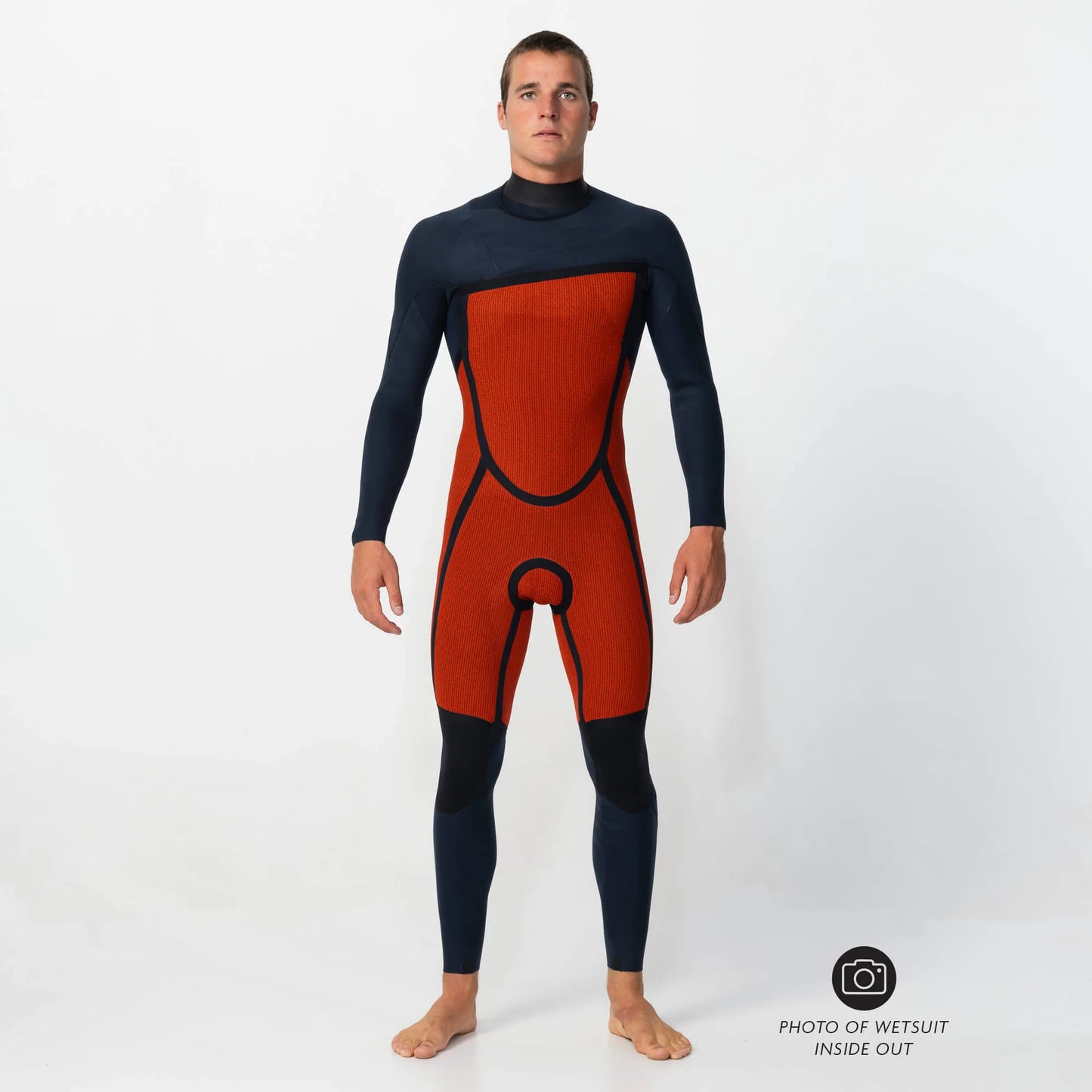 O'neill Men's Defender 3/2mm Steamer Chest Zip - Navy