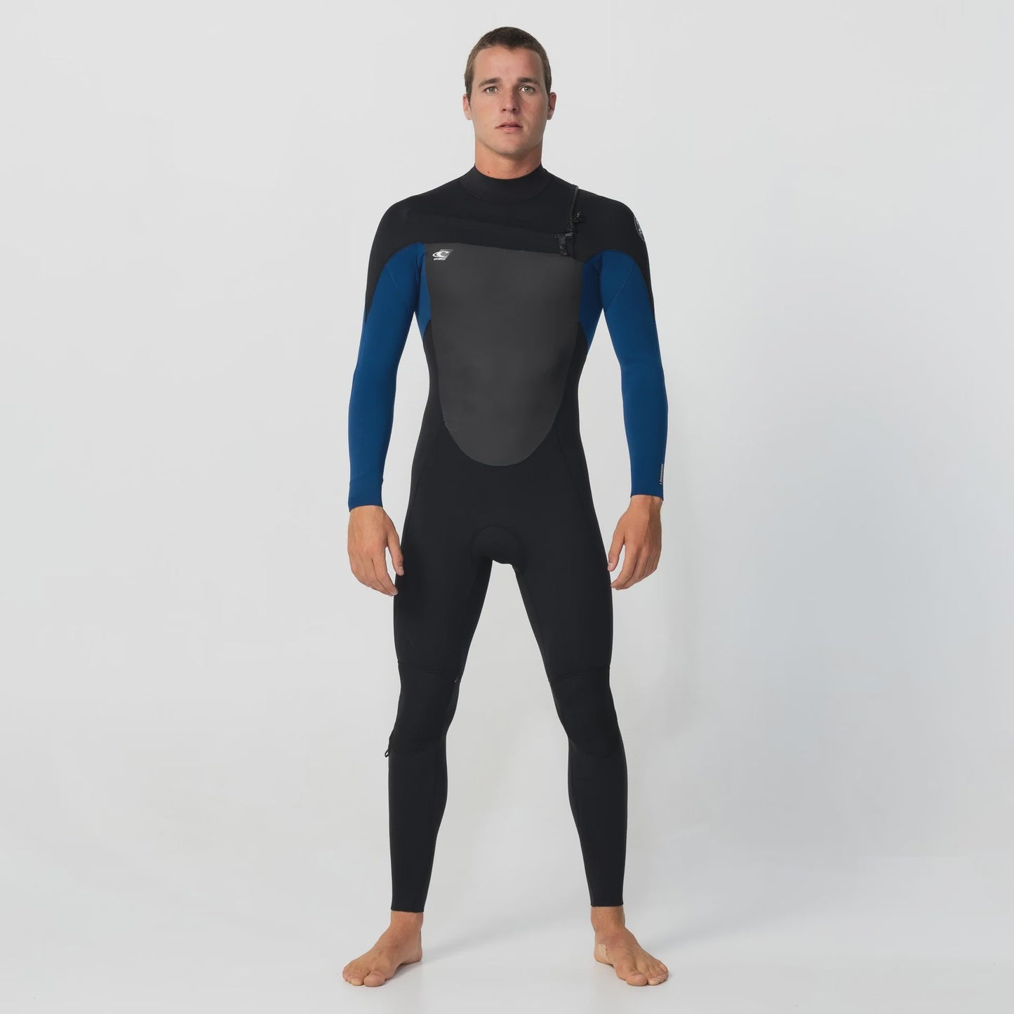 O'neill Men's Defender 3/2mm Steamer Chest Zip - Navy
