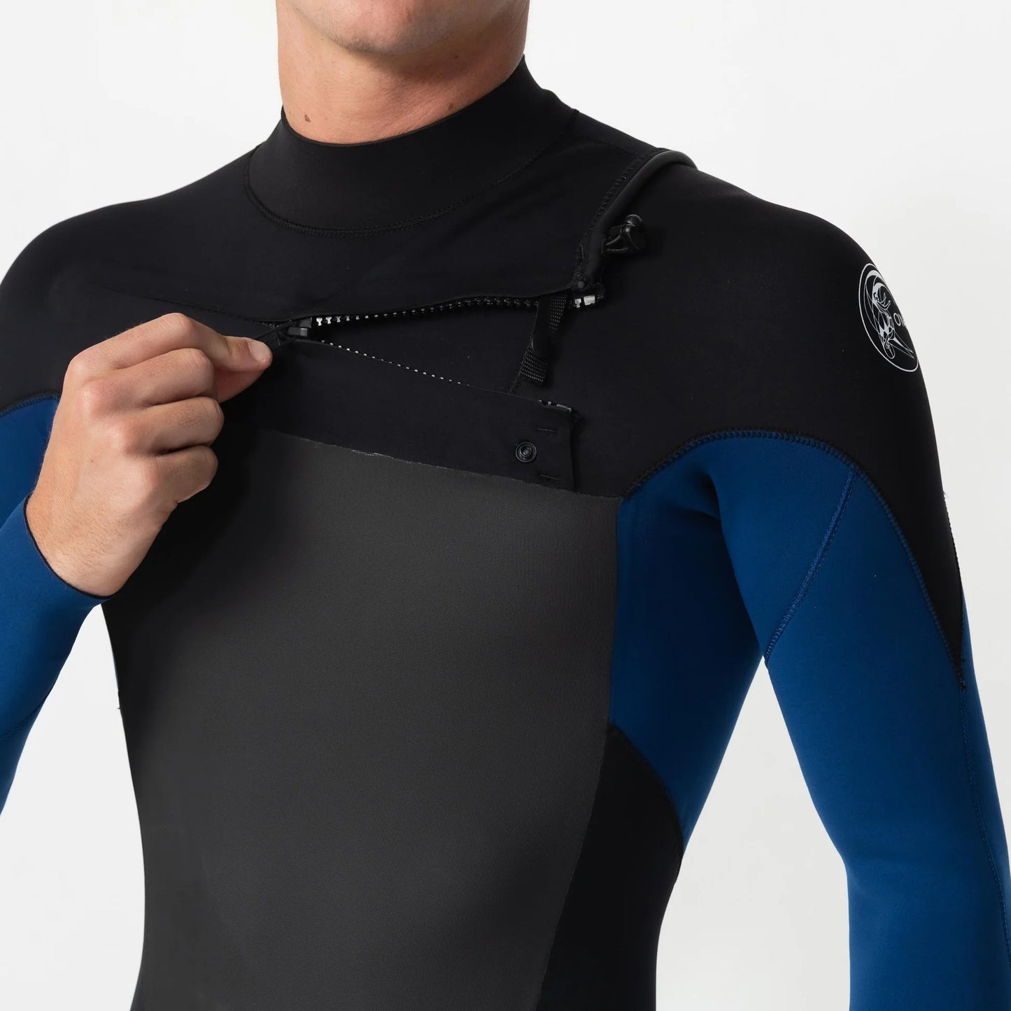 O'neill Men's Defender 3/2mm Steamer Chest Zip - Navy
