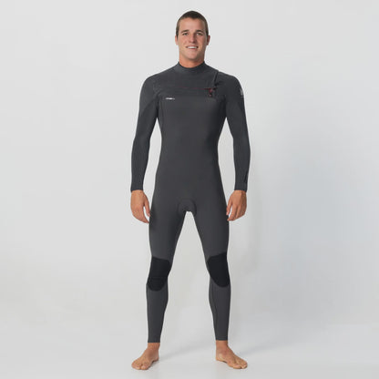 O'neill Men's HyperFire 3/2mm Steamer Chest Zip Wetsuit - Steel Grey