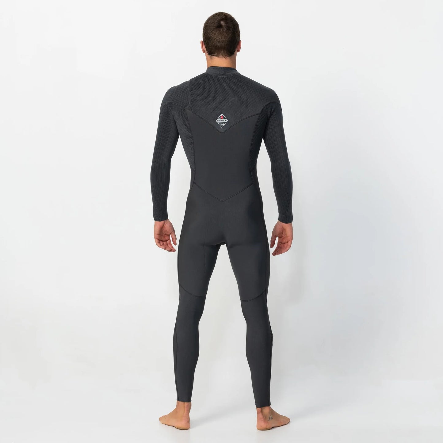 O'neill Men's HyperFire 3/2mm Steamer Chest Zip Wetsuit - Steel Grey