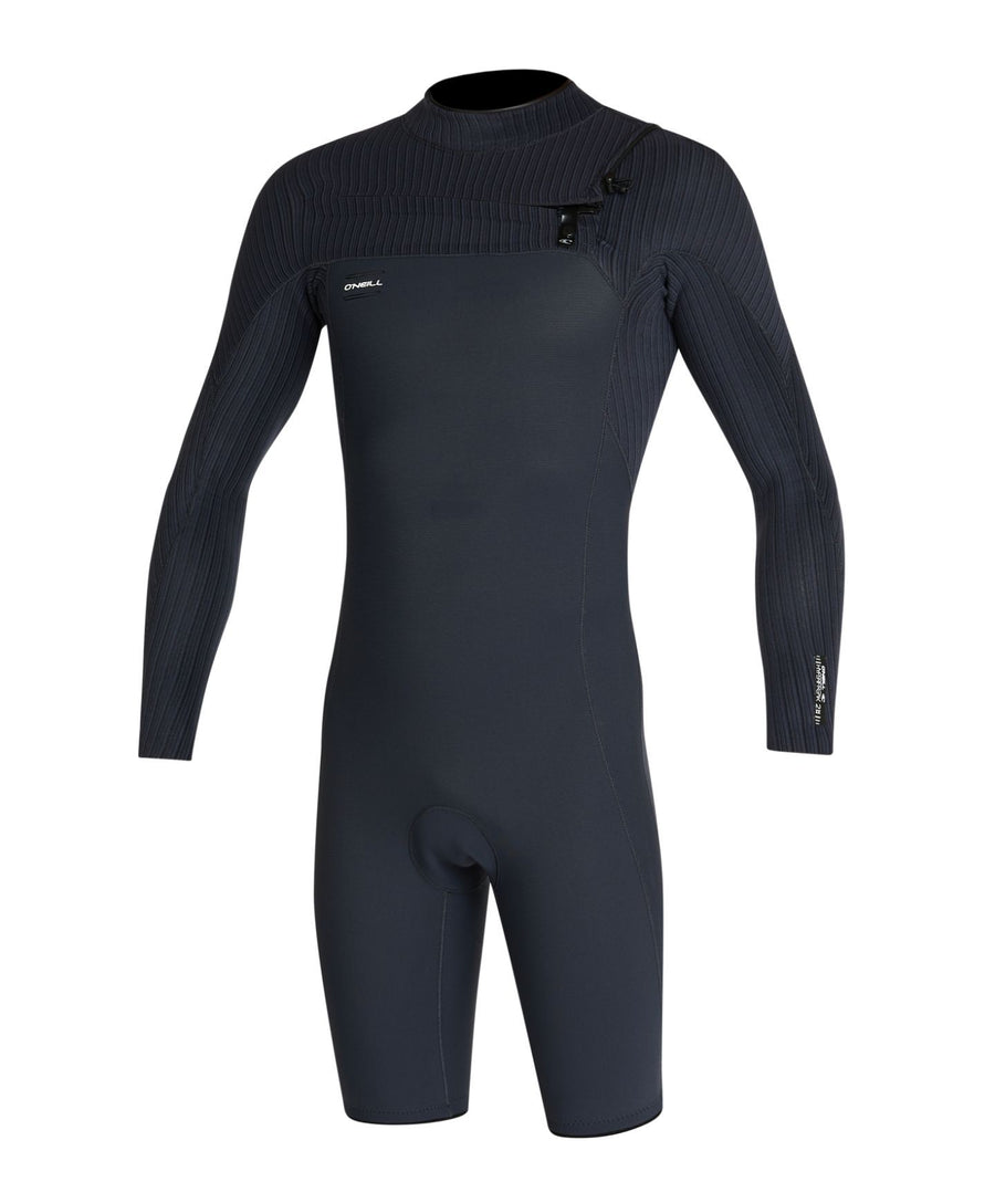 HyperFreak 2mm Long Sleeve Springsuit Chest Zip Wetsuit - Black