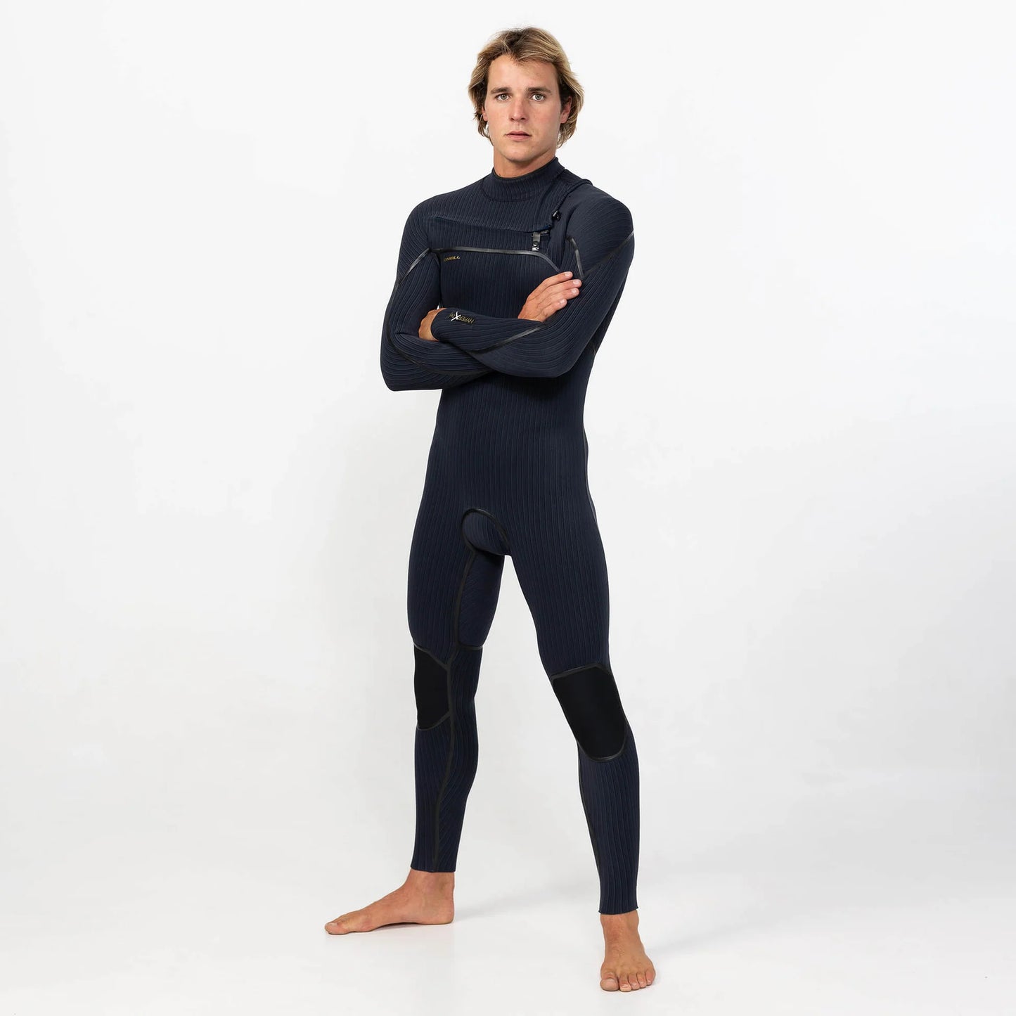 O'neill Men's Hyper-X Chest Zip Stitchless 3/2mm Full Suit - Black