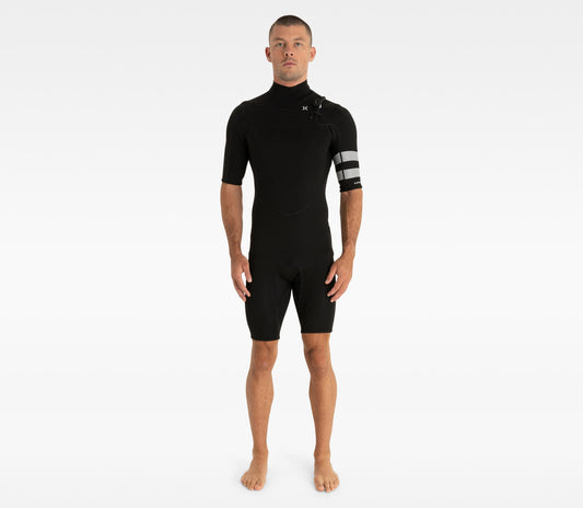 M ADVANTAGE 2/2MM SS SPRINGSUIT - BLACK