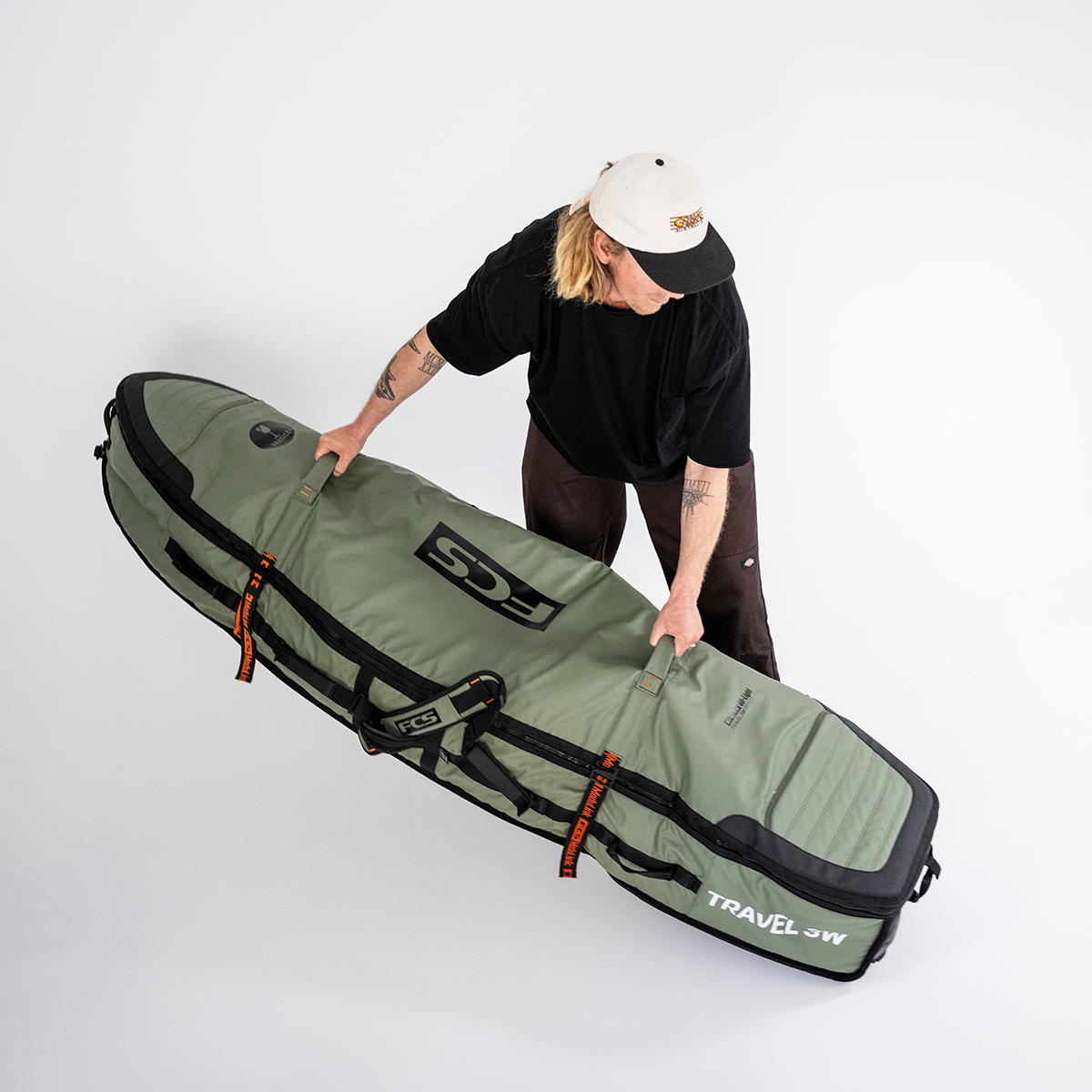 FCS Travel 3W Shortboard/Fish Wheelie Board Cover - Alpine