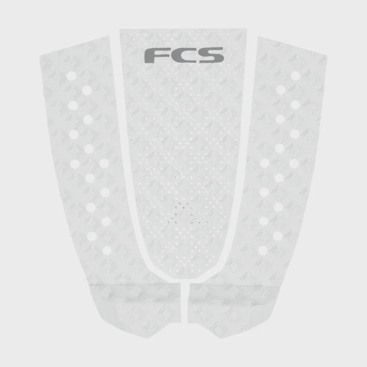 FCS T-3 Eco Traction Tail Pad - White/Cool Grey