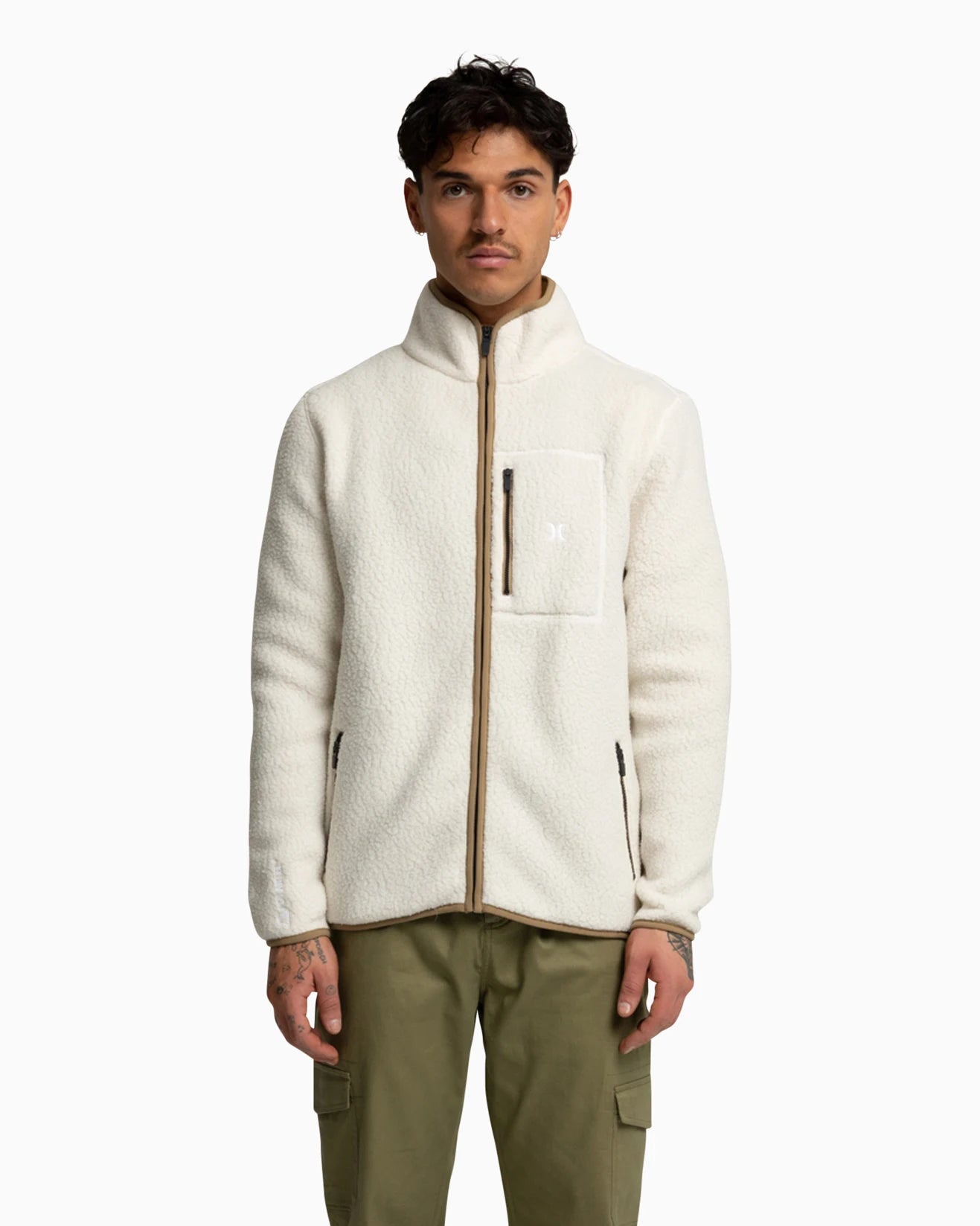 Explore Hurley Mens Thermal Polartec Fleece - Birch
