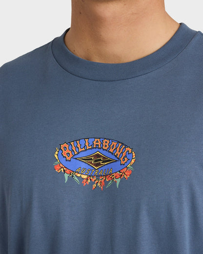 Billabong Mens Aussie Pill T-Shirt - North Sea