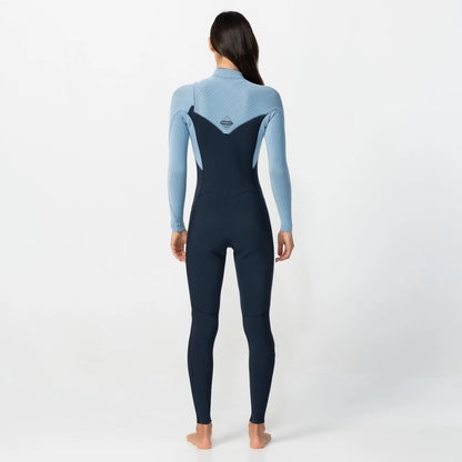 O'neill Women's HyperFire 3/2mm Steamer Chest Zip - Faded Denim