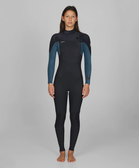 Women's HyperFire 3/2mm Steamer Chest Zip Wetsuit - Cadet/Black