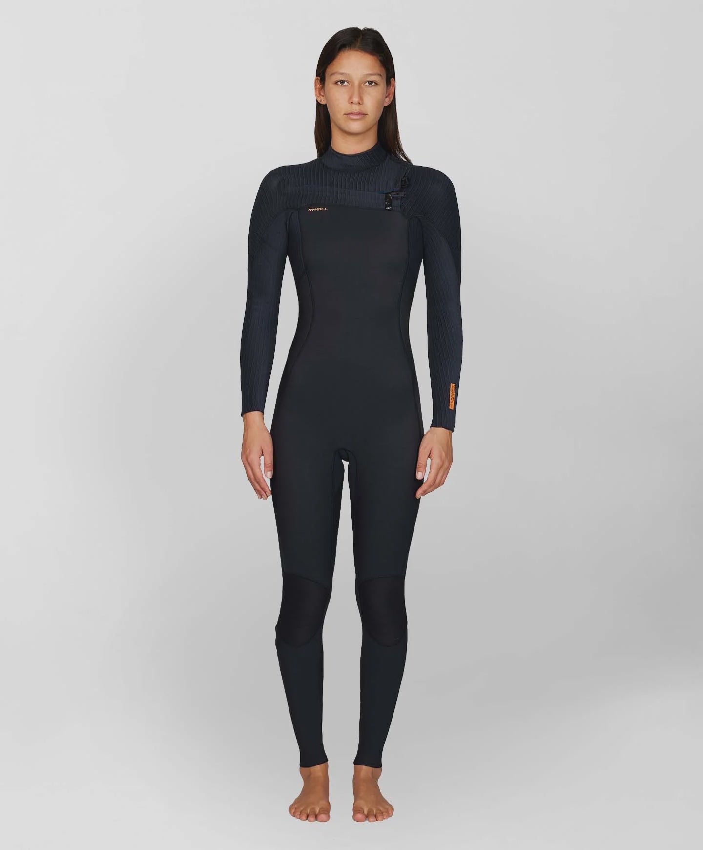 Women's Hyperfreak 3/2mm Chest Zip Steamer Wetsuit - Black