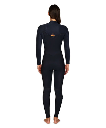 Women's Hyperfreak 3/2mm Chest Zip Steamer Wetsuit - Black