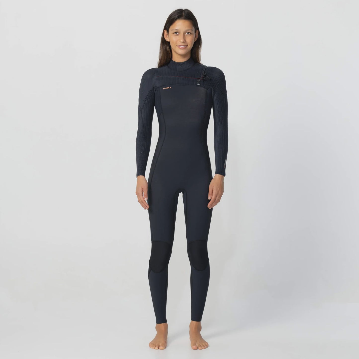 O'neill Women's HyperFire 3/2mm Steamer Chest Zip Wetsuit - Black
