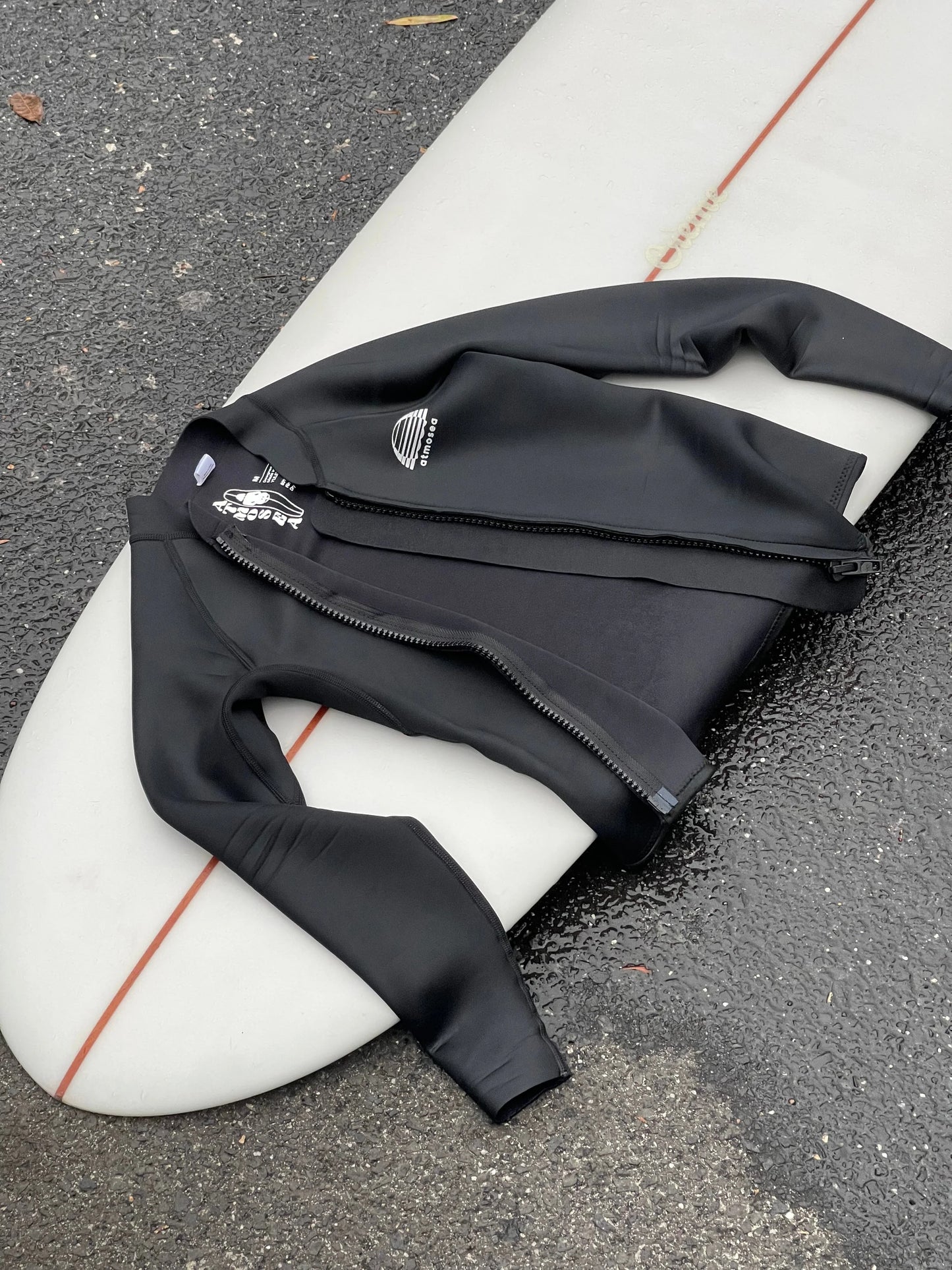Atmosea Yulex Front Zip Vest - Black
