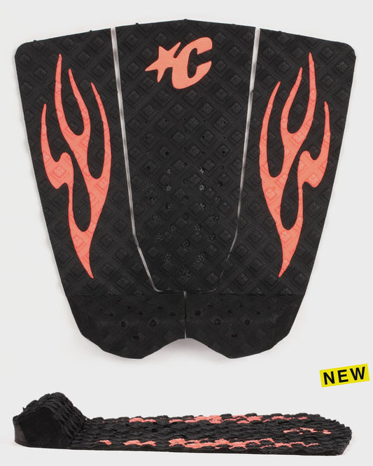 GRIFFIN COLAPINTO LITE GRIP - BLACK FLURO RED FLAMES