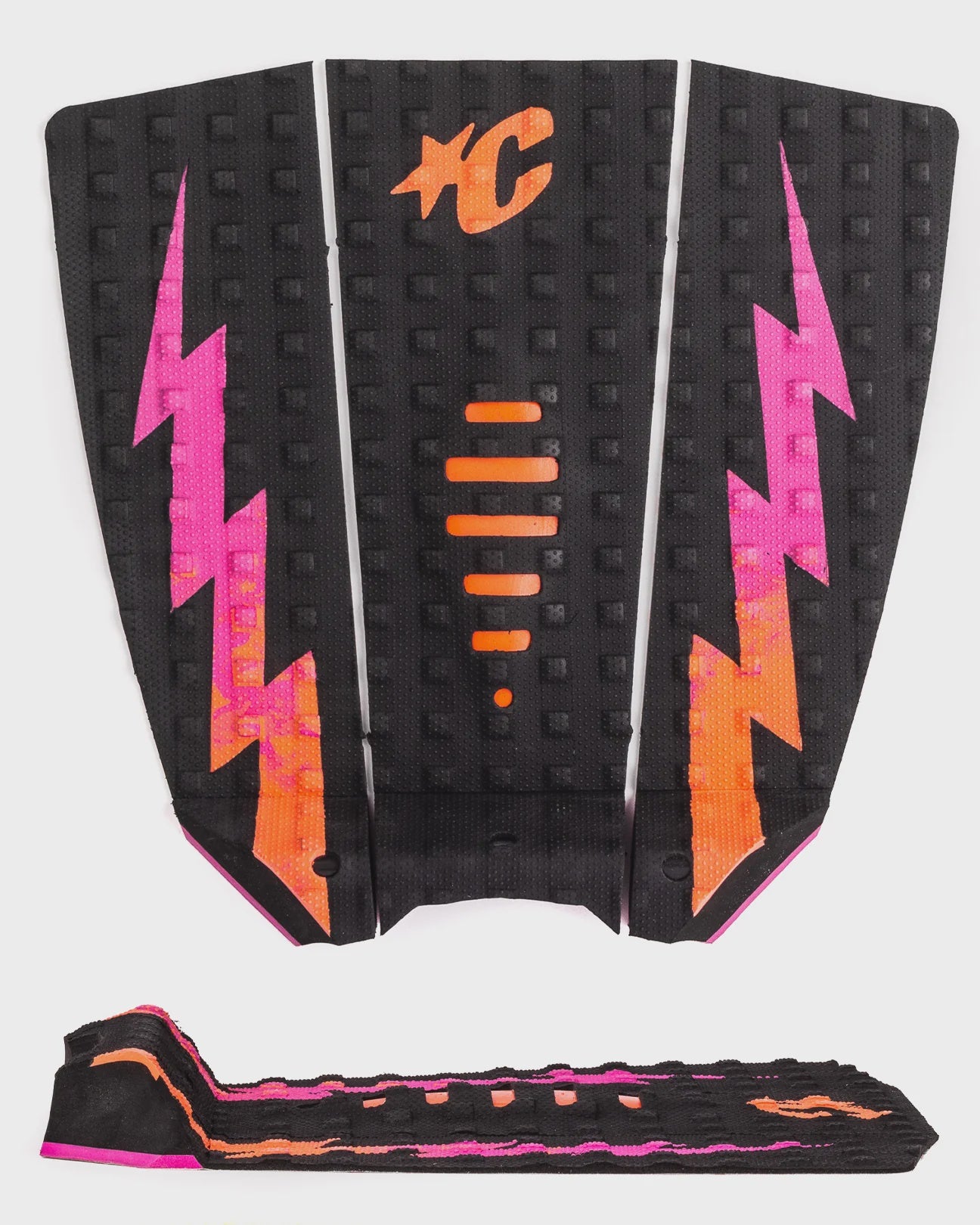 MICK EUGENE FANNING LITE GRIP - BLACK FLURO RED FADE