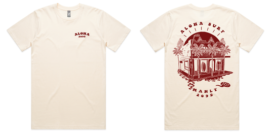 ALOHA 2095 SS SHOP TEE - ECRU